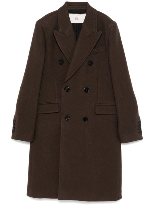 Long double-breasted coat AMI PARIS | FCO110WV0049221